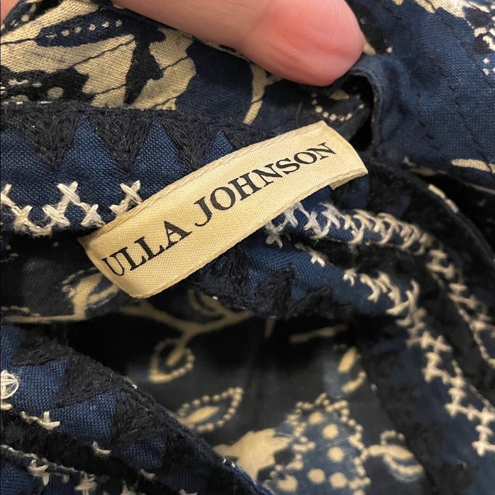 Ulla Johnson Navy and White Patterned Jumpsuit - Picture 2 of 2
